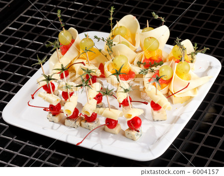 canape on the plate canape on the plate 6004157