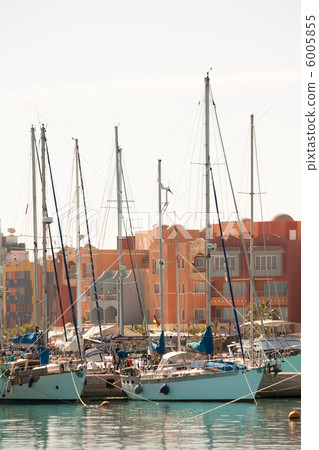 yacht and blue water 6005855