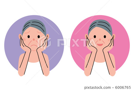 Senior female facial expression 6006765