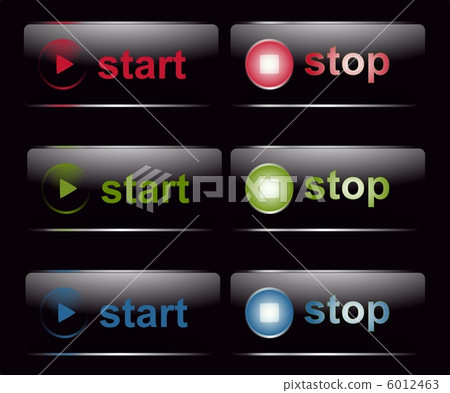 開始和停止按鈕 6012463