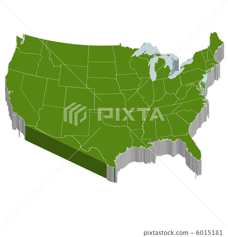 USA USA Map 3D 6015181