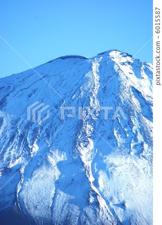 新年的背景材料·富士山峰會·垂直位置明信片對應比率 6015587