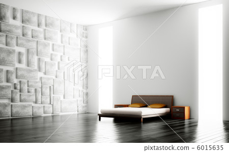 Modern bedroom interior 3d 6015635