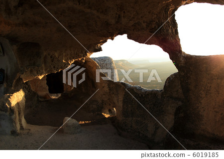 Mountain. Cave city Eski-Kermen, Crimea, Ukraine VI-XIV centurie 6019185
