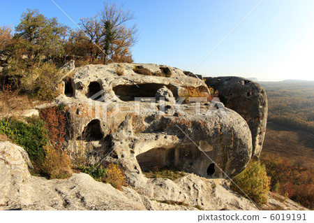 Mountain. Cave city Eski-Kermen, Crimea, Ukraine VI-XIV centurie 6019191