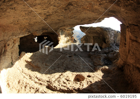 Mountain. Cave city Eski-Kermen, Crimea, Ukraine VI-XIV centurie 6019195