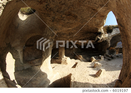 Mountain. Cave city Eski-Kermen, Crimea, Ukraine VI-XIV centurie 6019197