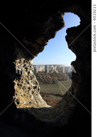 Mountain. Cave city Eski-Kermen, Crimea, Ukraine VI-XIV centurie 6019213
