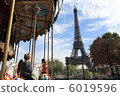 艾菲爾鐵塔和旋轉木馬 6019596