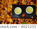 Scattered autumn leaves and tea Scattered autumn leaves and tea 6021215