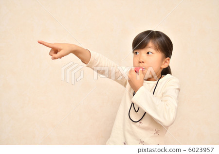 A girl playing a whistle 6023957