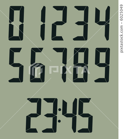 Digital number (color) - Stock Illustration [6025049] - PIXTA