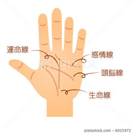 手基本算命線 6025972