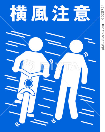 Cross-wind caution (B) -22 6028734