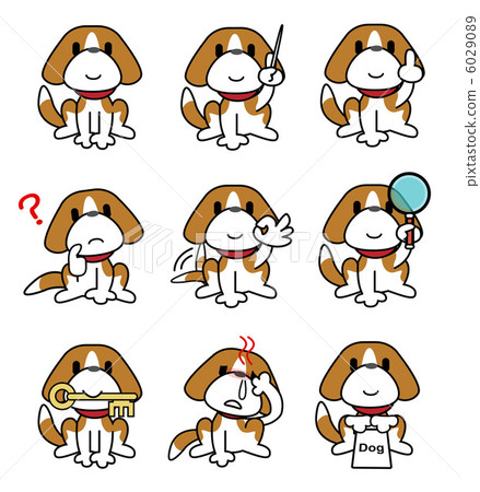 Beagle dog set 6029089
