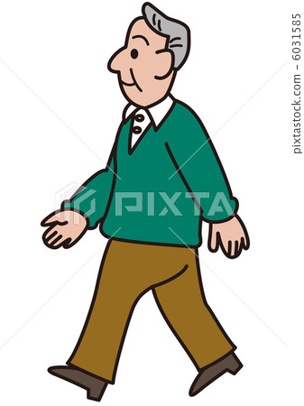 Walking old man 6031585