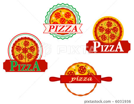 Italian pizza banners and emblems Italian pizza banners and emblems 6031936
