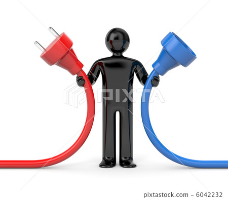 Person hold cables 6042232
