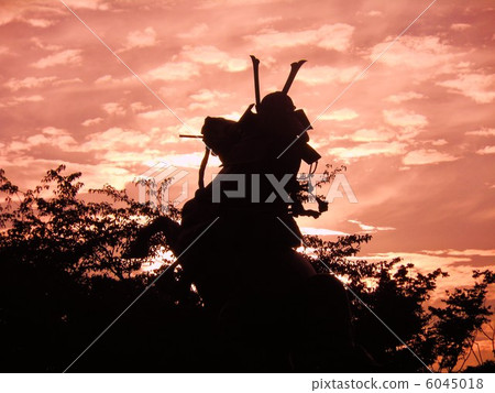 山形城Mogami Yoshimitsu雕像 6045018