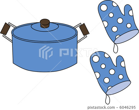 鍋和鍋架（藍色） 6046295