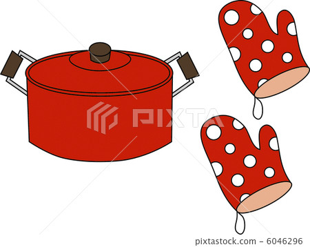鍋和鍋架（紅色） 6046296