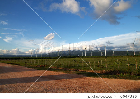 Windmill in the southern part of the Dominican Republic 6047386