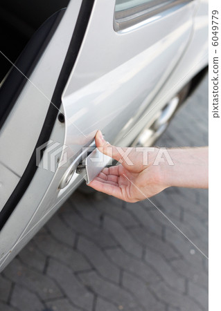 Opening car door Opening car door 6049779