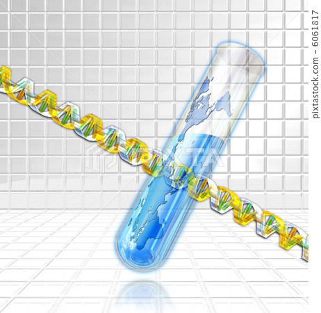 DNA將在世界地圖試管中進行測試 DNA將在世界地圖試管中進行測試 6061817