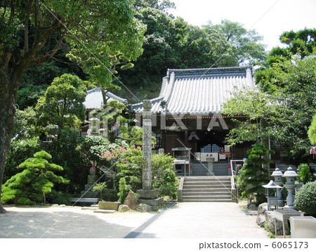 88 Shikoku place No. 74 Kamiji temple of the temple 6065173