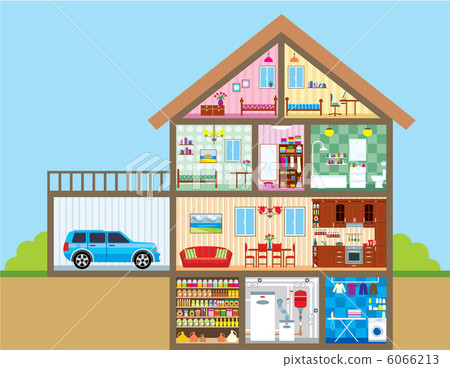 House in a cut 6066213