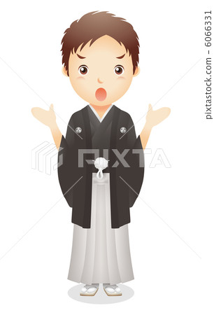 Male illustration of haori and hakama Male illustration of haori and hakama 6066331