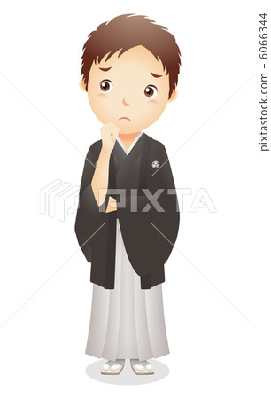 haori和hakama的男性例證 6066344