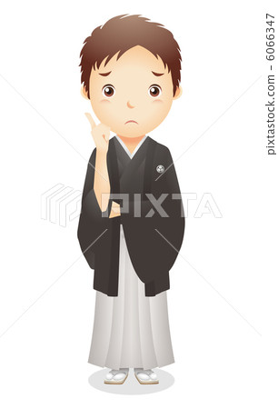 haori和hakama的男性例證 haori和hakama的男性例證 6066347