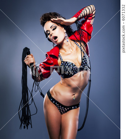 Domination. Fetish. Bizarre woman with fetish lash - temptation Domination. Fetish. Bizarre woman with fetish lash - temptation 6071332