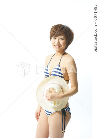 A young woman in a bathing suit A young woman in a bathing suit 6071483