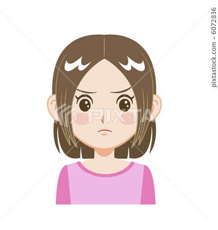 Girls · facial expressions various · dissatisfied Girls · facial expressions various · dissatisfied 6072836