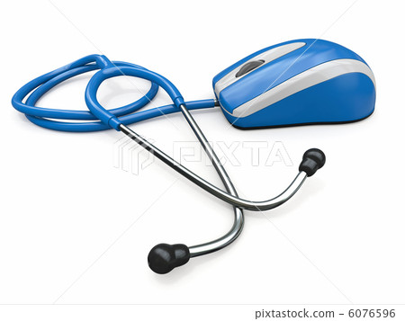 Stethscope and computer mouse. Medical Technologies. 6076596