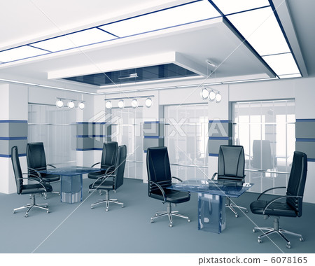 Modern boardroom interior 3d 6078165