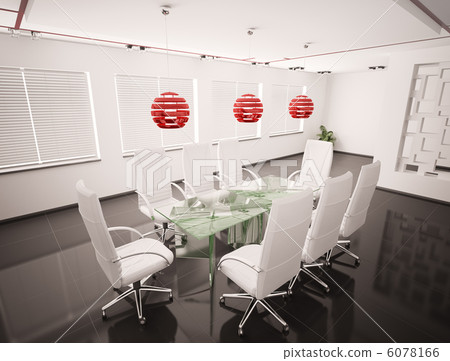 Modern boardroom interior 3d Modern boardroom interior 3d 6078166
