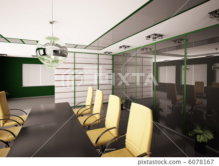 Modern boardroom interior 3d 6078167