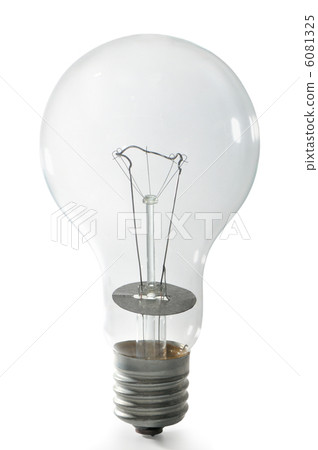 electric light bulb isolated on white background 6081325
