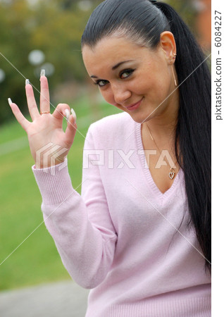 pretty girl in autumn 6084227