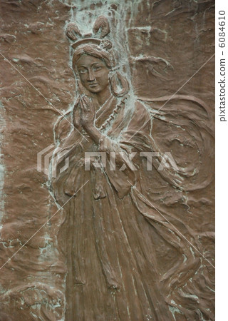 "Running water shrine" relief of brother Toshihiro (Ototachibana Hime) "(Yokosuka city running water / Kanagawa prefecture) 6084610