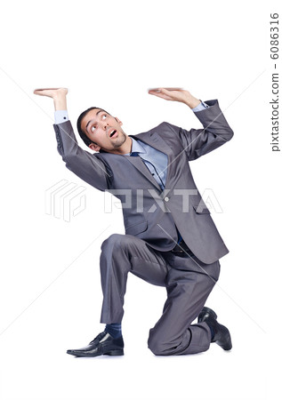 Businessman posing for conceptual photo 6086316