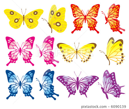 Butterfly set / 6 kinds 6090139