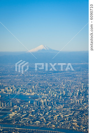 東京灣和富士山 6090710