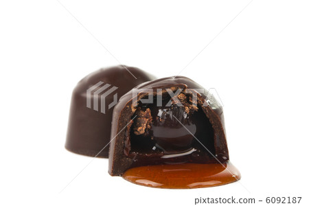 Candy with sweet cherry,chocolate and syrup liquors Candy with sweet cherry,chocolate and syrup liquors 6092187