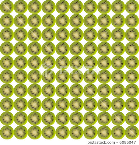 切片獼猴桃的重複圖案材料 6096047