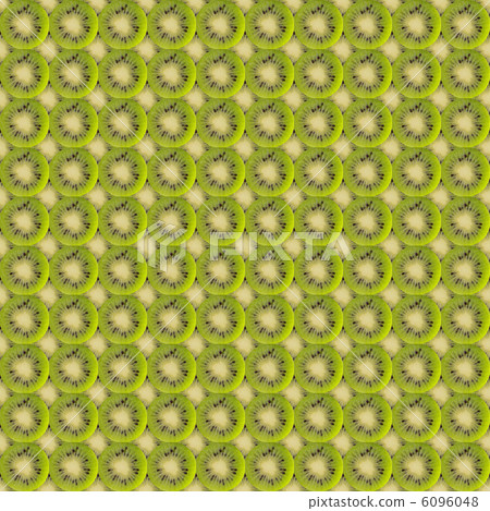 切片獼猴桃的重複圖案材料 6096048