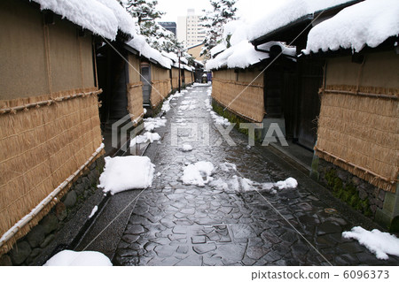 Nagamachi武士房子廢墟在金澤 6096373